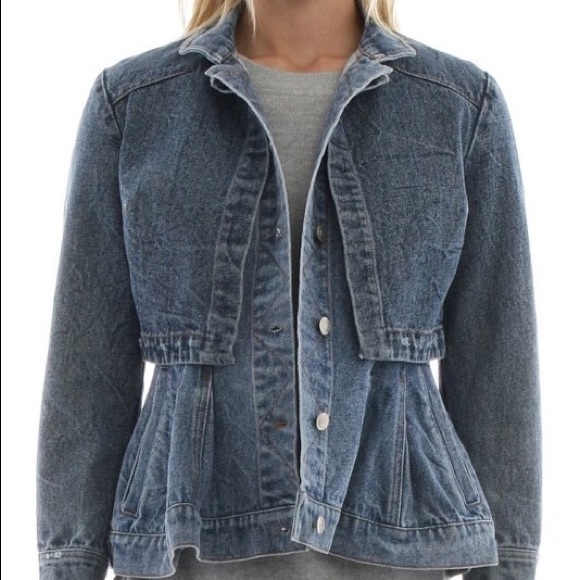 blue jean cape jacket